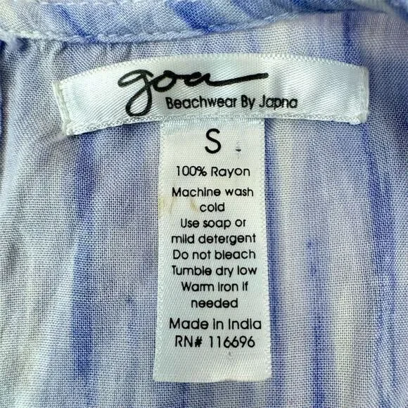 Blue and White Women's Swim Coverup - Picture 4 of 8